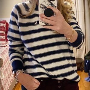 A&F Blue & White Sweater. SO SOFT 💙 FINAL SALE PRICE